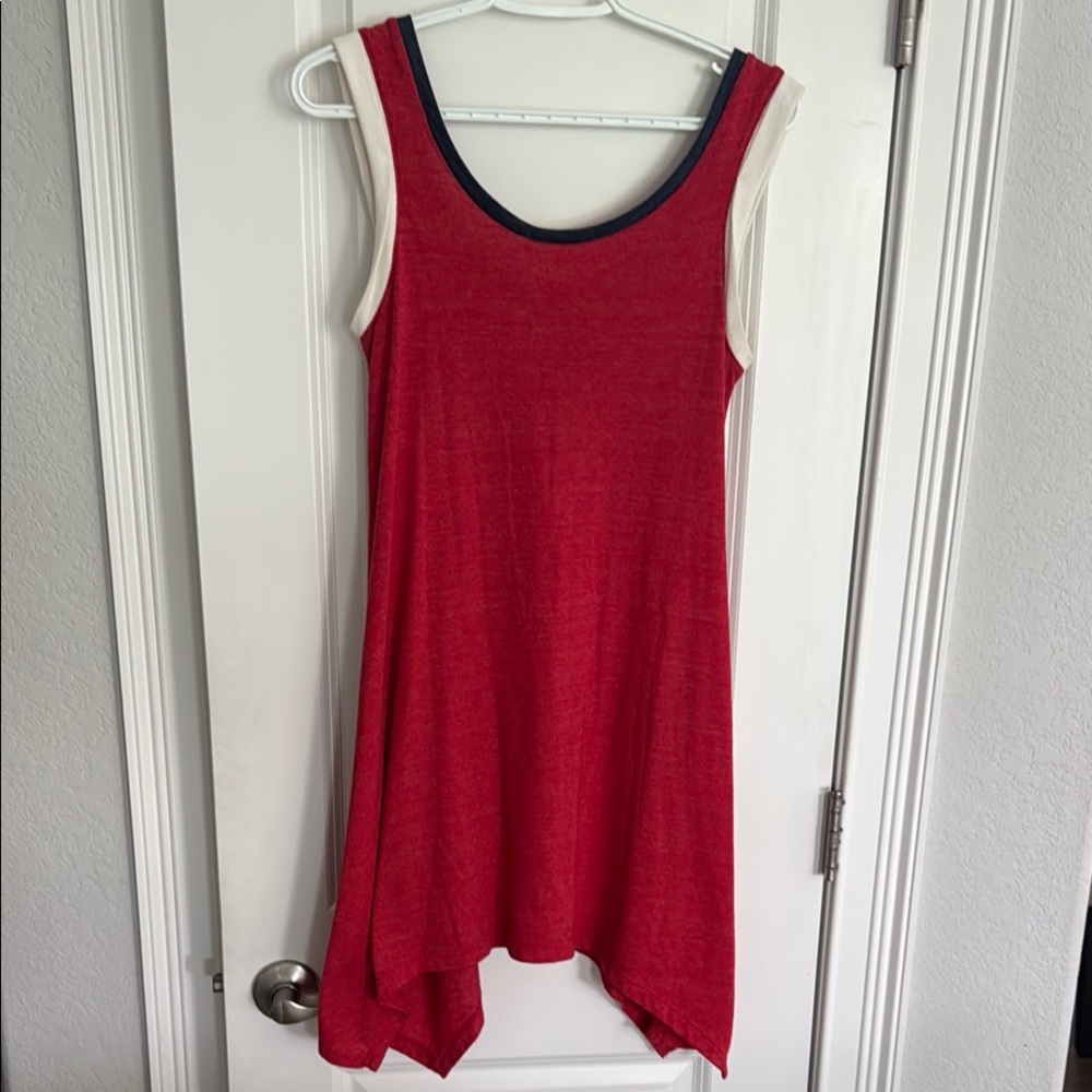 Alternative Red Sleeveless Midi Dress
